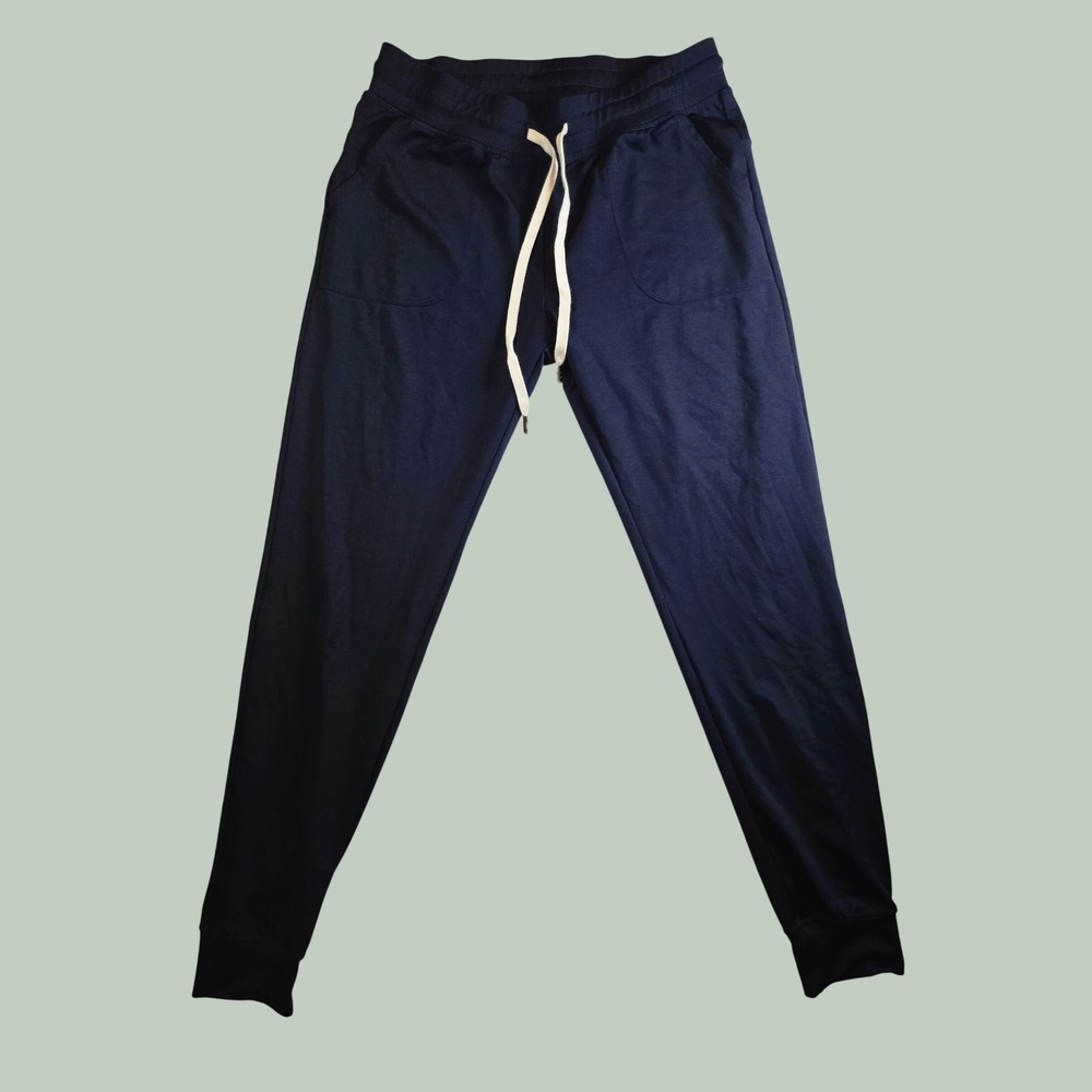 Zyia Active Navy Blue Heathered Joggers Womens Medium Drawstring Athleisure